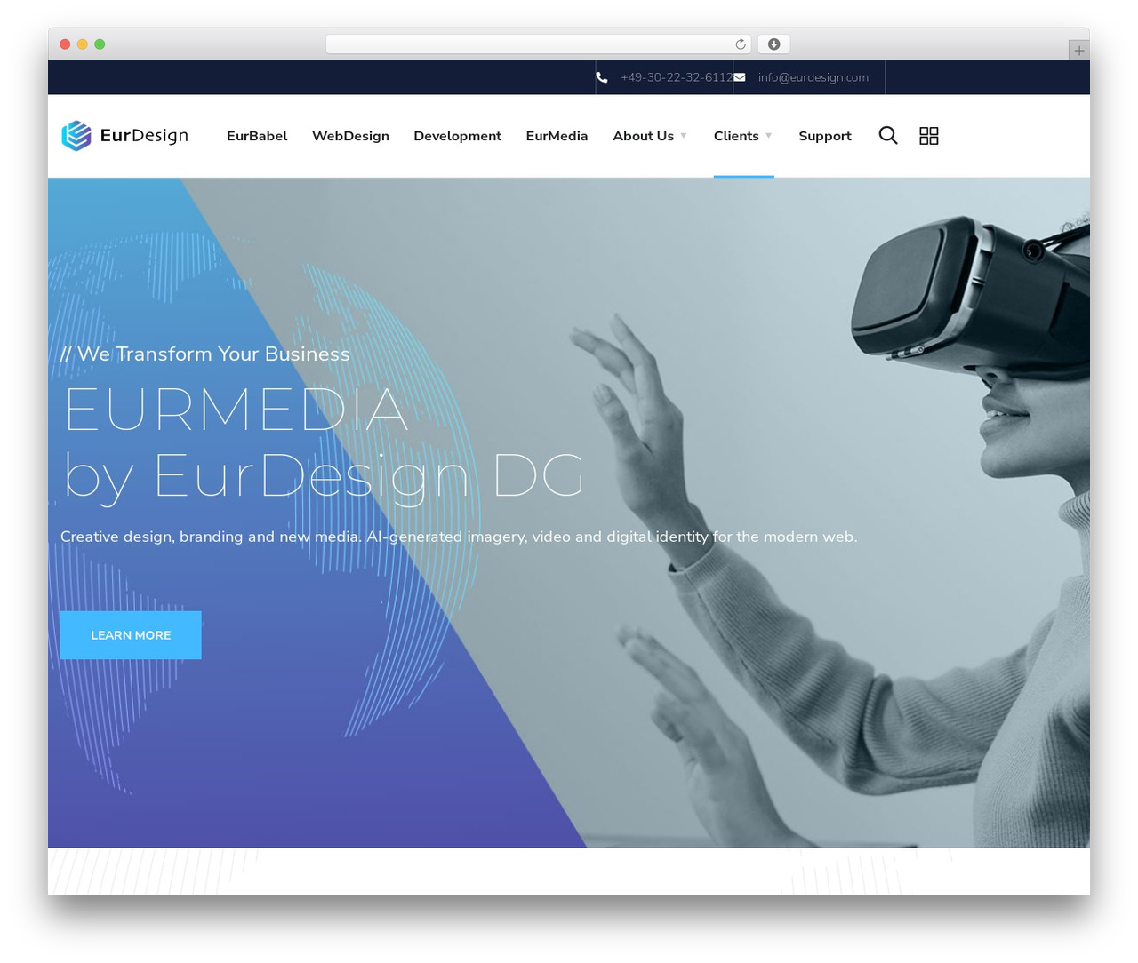 Engitech best WordPress theme - eurdesign.com