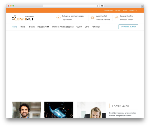Fintech WordPress website theme - confinet.it