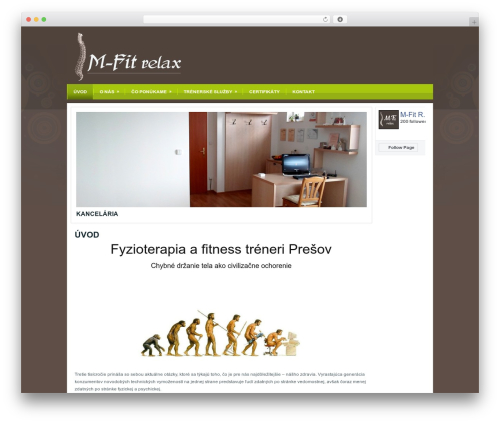 ground theme WordPress - m-fit.sk
