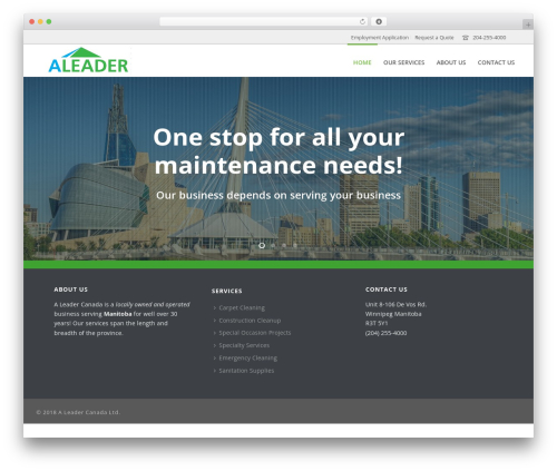 Jupiter WordPress theme - aleader.ca