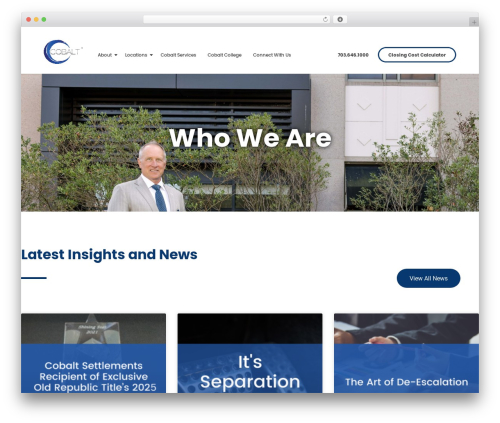 Konsultan WordPress theme - cobaltsettlements.com
