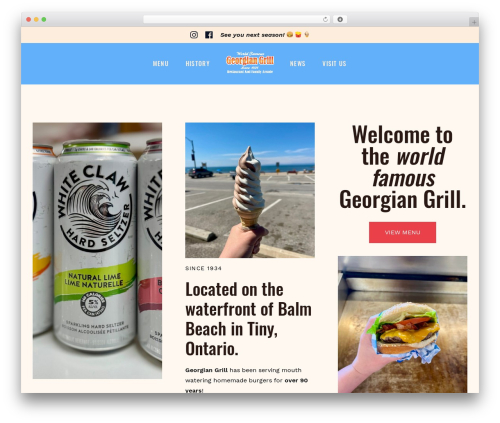 Launch It Theme WordPress restaurant theme - georgiangrill.com