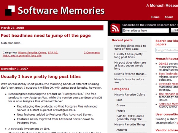 Monash WordPress theme Monash WordPress theme