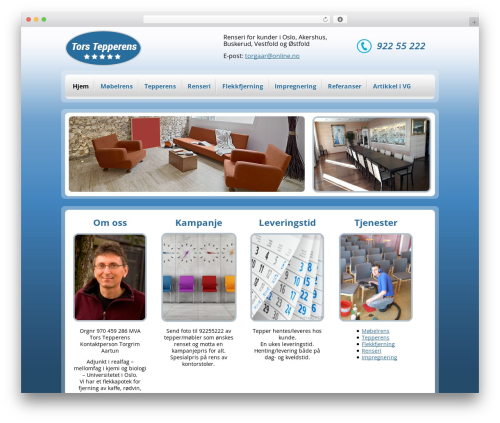 Publisher WordPress theme - mobelrens.no