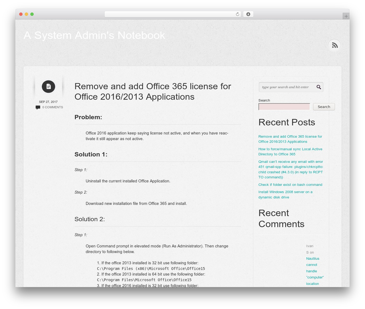 Shortnotes WordPress theme - johnbernardabella.com