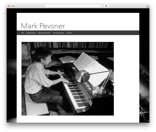 WordPress theme Expound - markpevsner.com