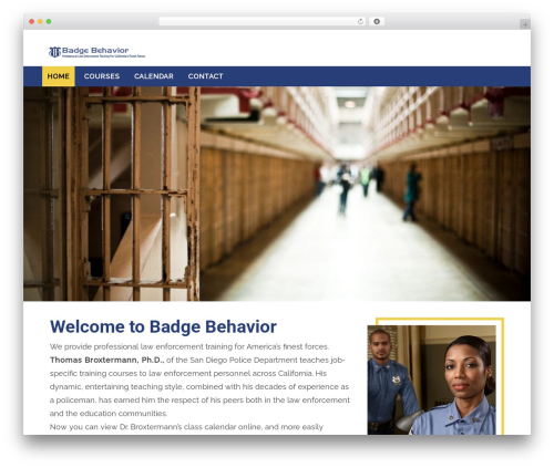 WordPress theme Pharmacy - badgebehavior.com