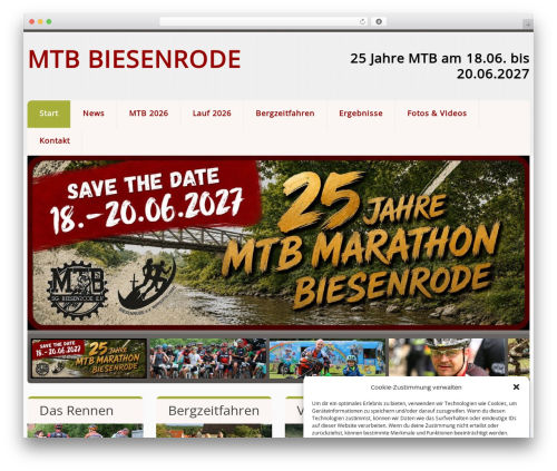 WordPress website theme cherry - mtb-biesenrode.de