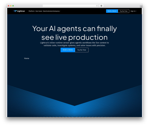 WordPress website theme Lightrun Theme - lightrun.com