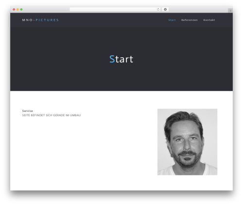 WordPress website theme THEONE - mno-pictures.com