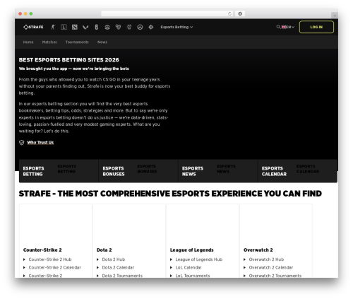 WP theme Master Theme - www.strafe.com/esports-betting