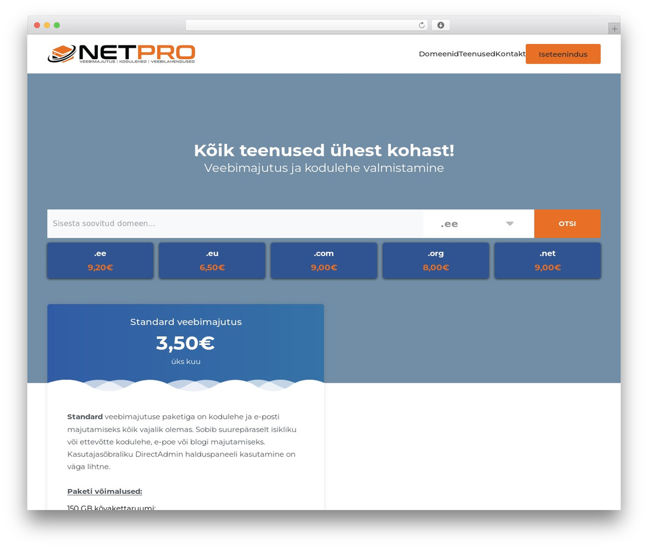 YOOtheme WordPress theme - netpro.ee