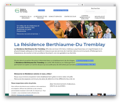 Beaver Builder Theme WordPress theme - residence-berthiaume-du-tremblay.com