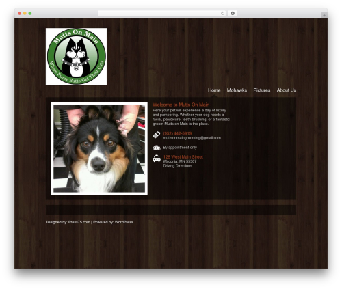 Cafe Elements theme WordPress - muttsonmaingrooming.com