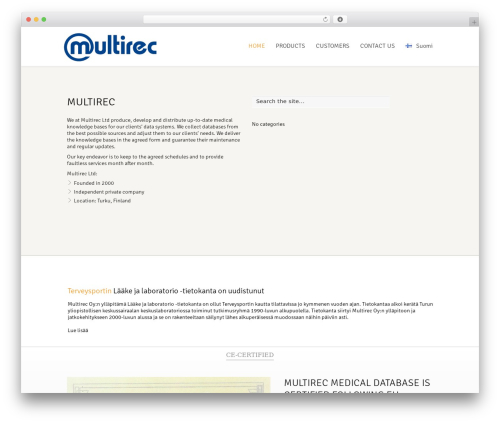 Shape5 Cleanout theme WordPress - multirec.fi