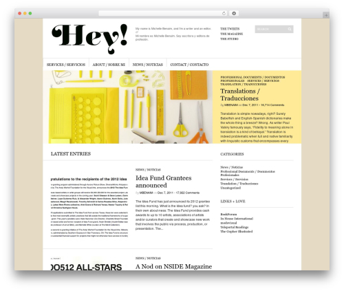 Sight premium WordPress theme - michellebenaim.com