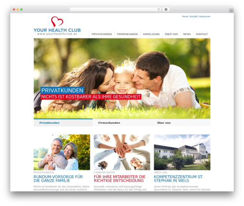 SmartStart WP - Responsive HTML5 Theme theme WordPress - yourhealthclub.at