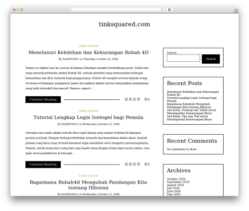 Theme WordPress Writee - tinksquared.com Theme WordPress Writee - tinksquared.com