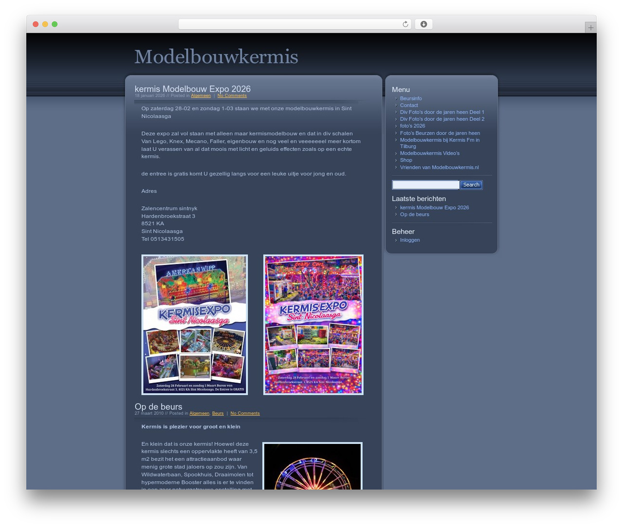 Theme WordPress Dark Side - modelbouwkermis.nl Theme WordPress Dark Side - modelbouwkermis.nl