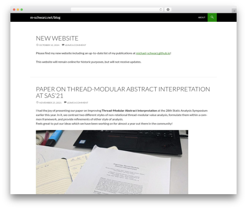 WordPress theme Developer 2014 - m-schwarz.net/blog