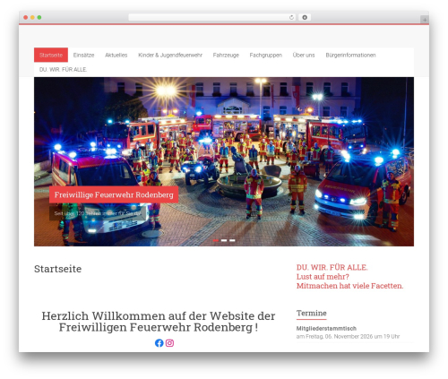 Accelerate free WP theme - feuerwehr-rodenberg.de
