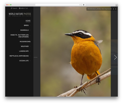 Armada WordPress theme - worldnature-photos.com