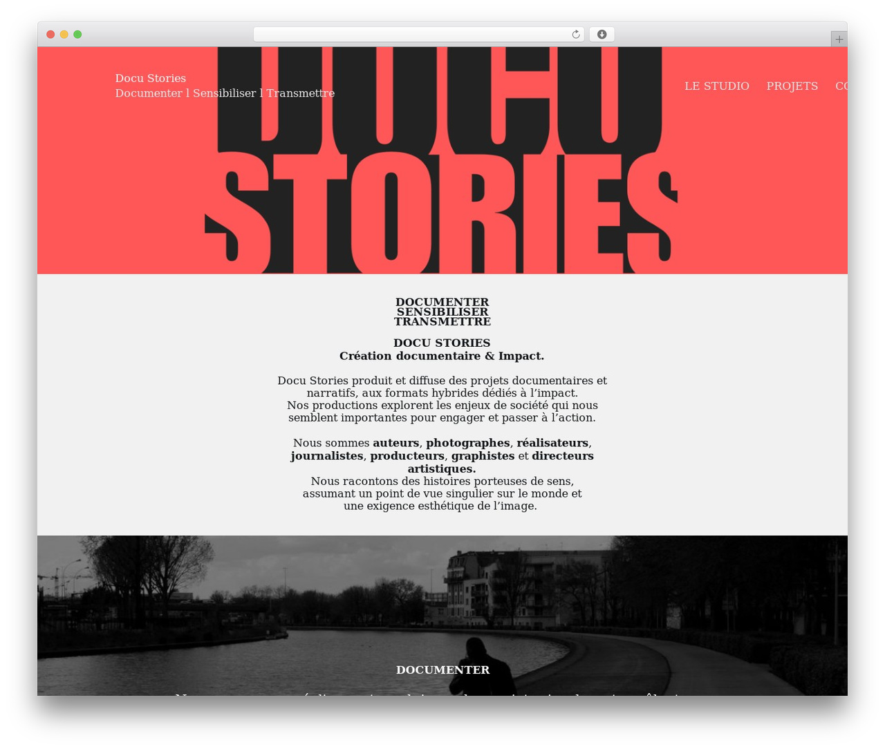 Blocksy WordPress theme - docu-stories.com