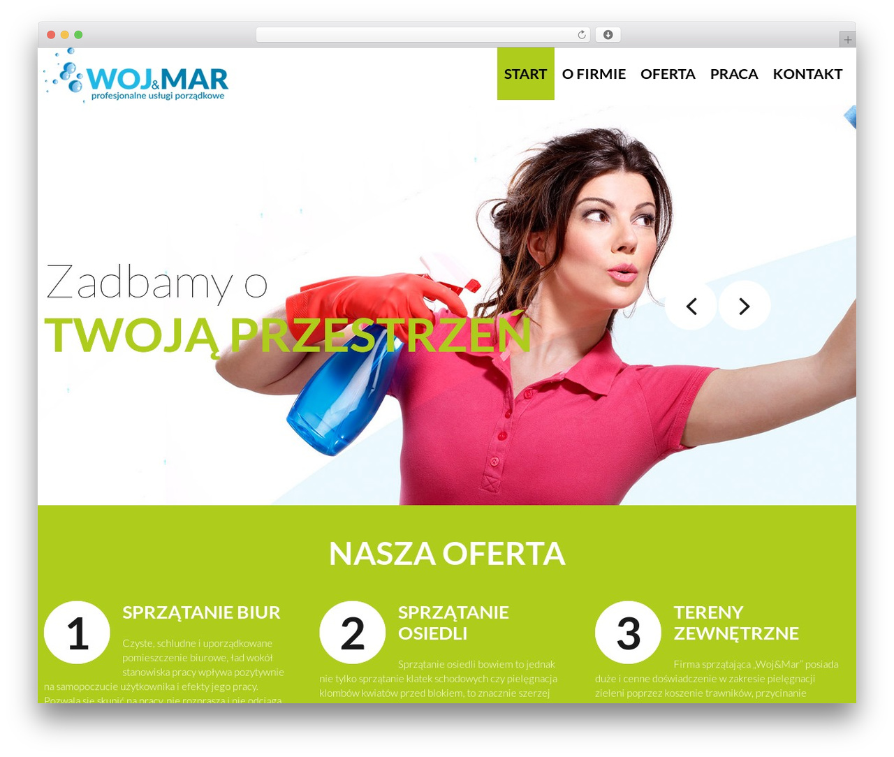 cherry WordPress theme - wojmargliwice.pl