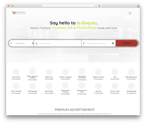 Classiera theme WordPress - is-suq.eu