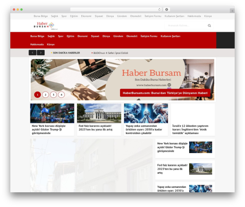 DC WordPress theme - haberbursam.com