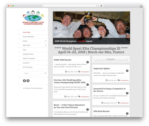 Endless WP theme - worldsportkite.com