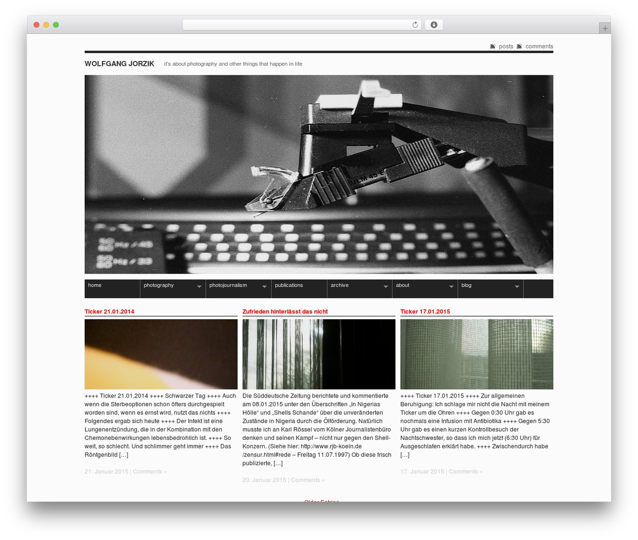 F8 Lite WordPress theme - wolfgangjorzik.de