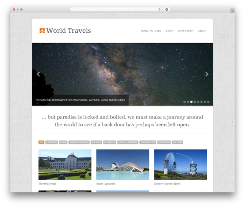 Filtered WordPress theme - worldtravels.ro