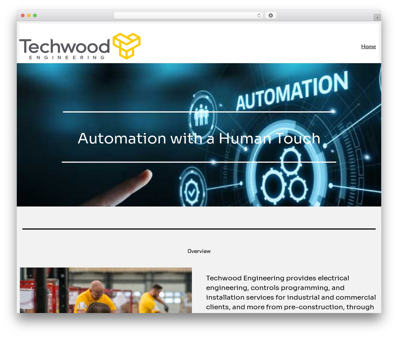 Flat Blocks WordPress theme - techwoodengineering.com