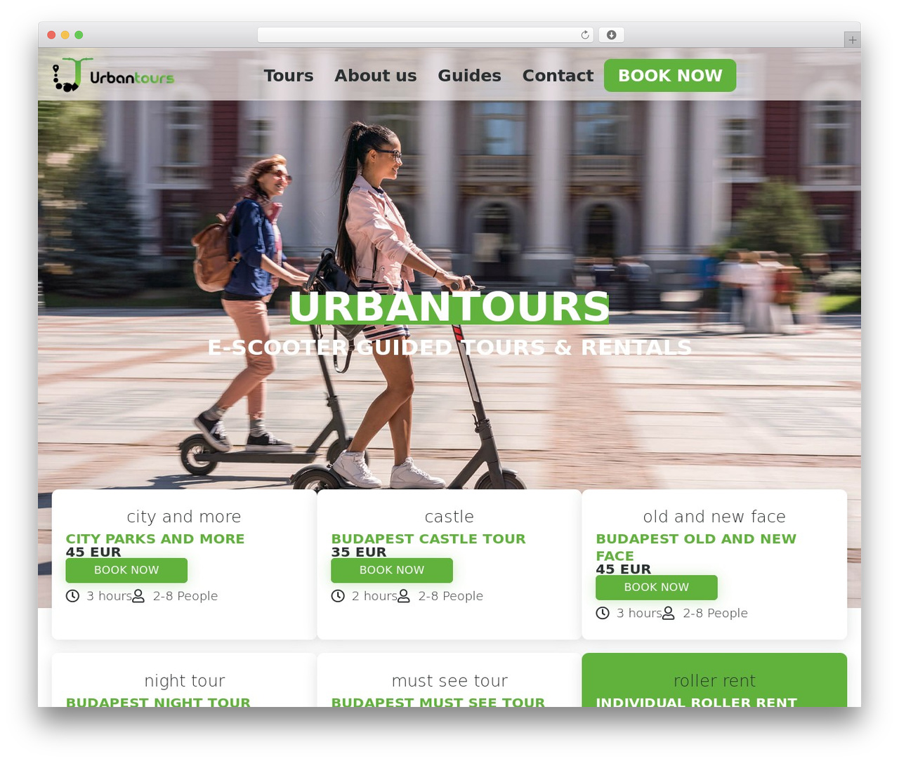 Hello Elementor WordPress theme - urbantours.hu