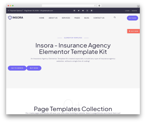 Bosa buy now WordPress plugin - demo.bosathemes.com/insora