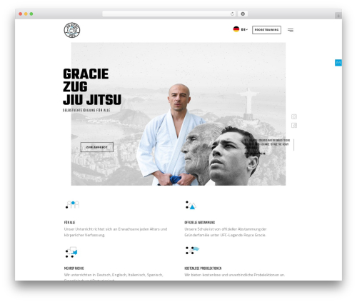 jiujitsu WordPress theme - graciezug.ch