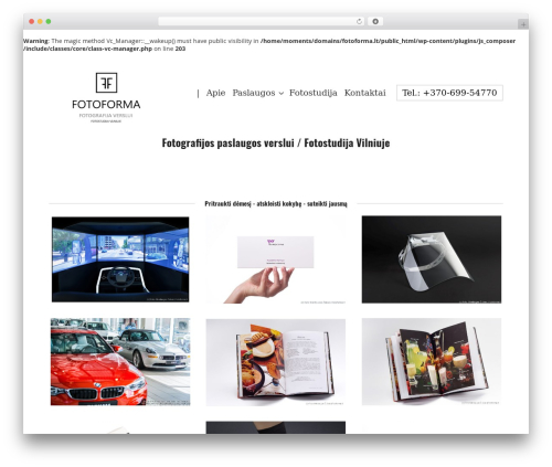 LEVELUP theme WordPress - fotoforma.lt