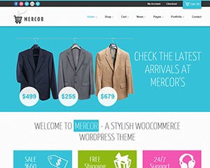 Mercor best portfolio WordPress theme by gljivec