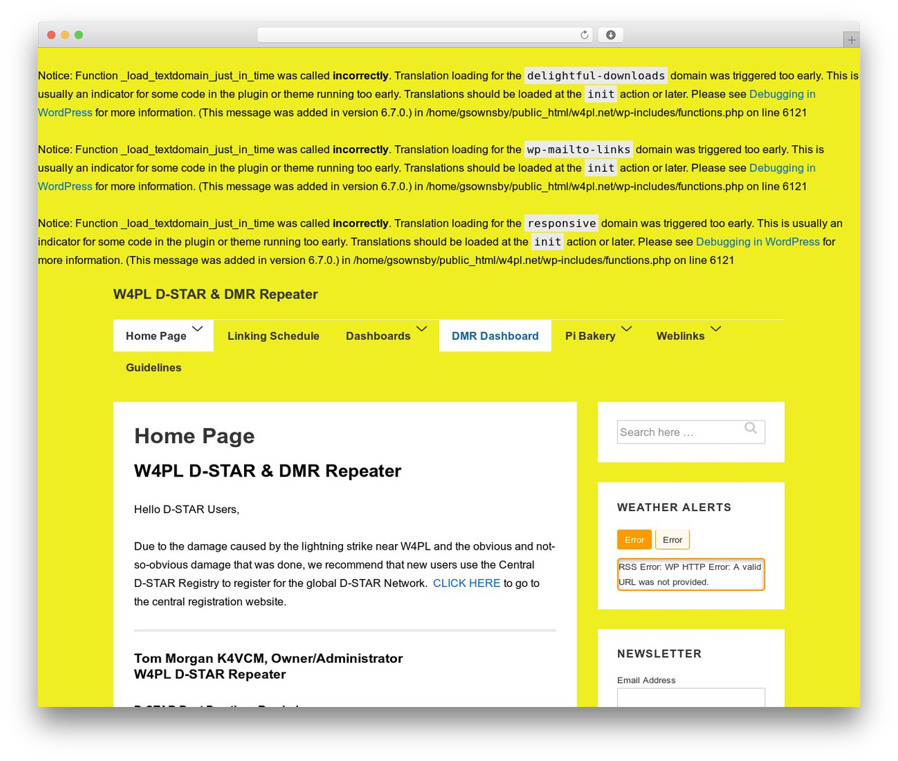 Responsive WordPress theme - w4pl.net