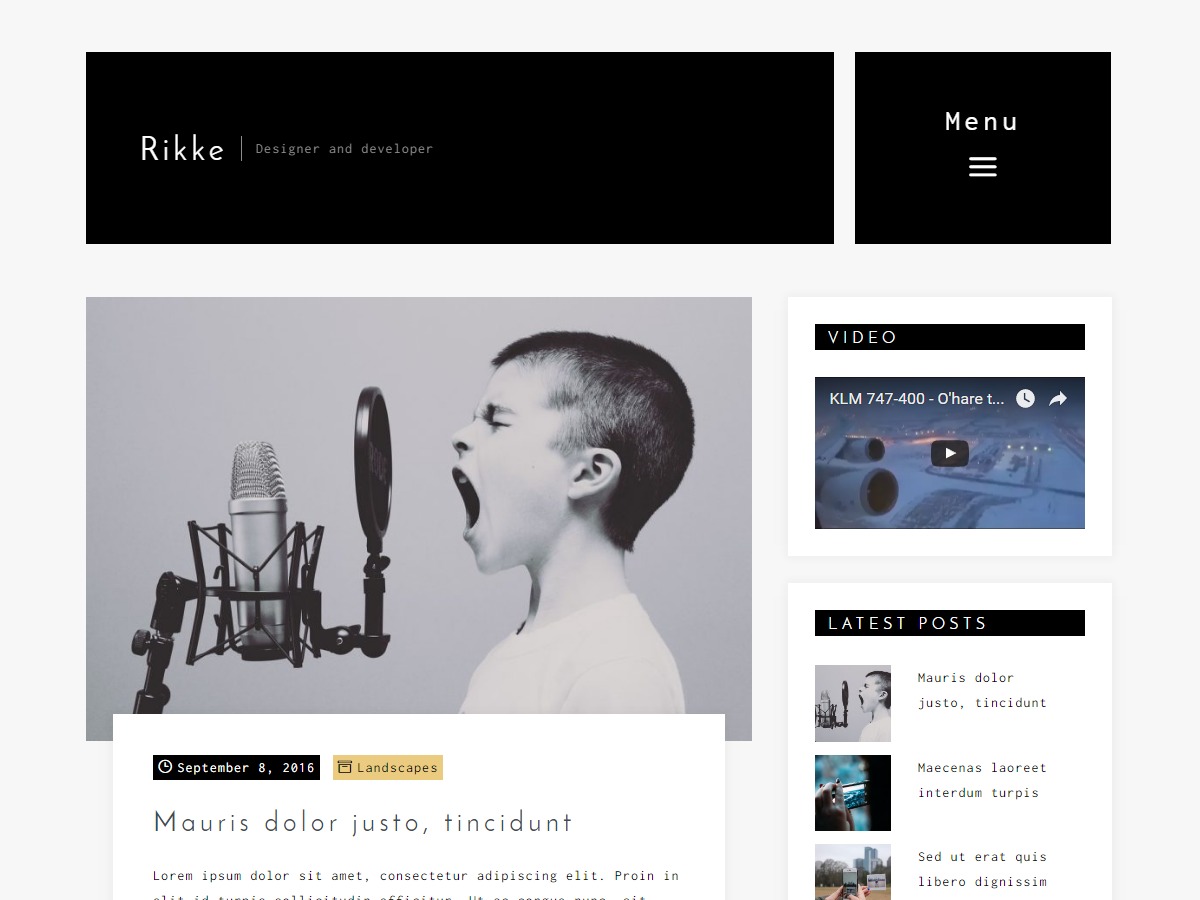 Rikke WordPress theme free download