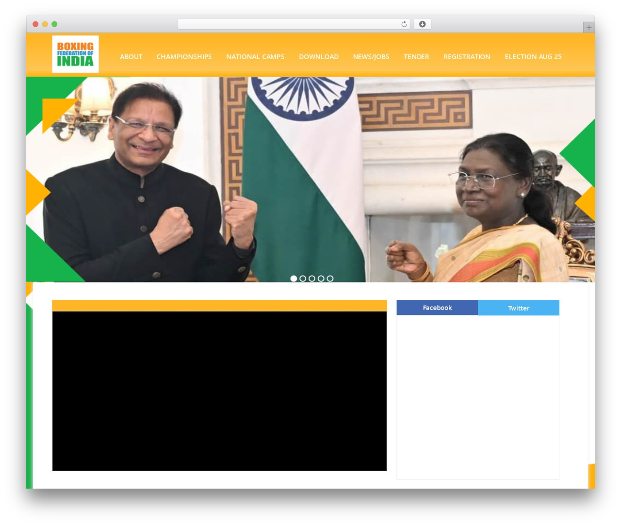 Theme WordPress Boxing Theme - boxingfederation.in