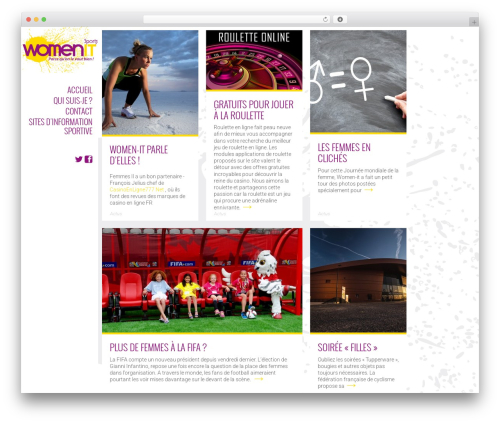 UberGrid WordPress theme design - women-it.fr
