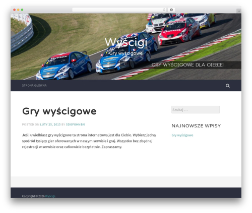WordPress theme Accent - wyscigi.com