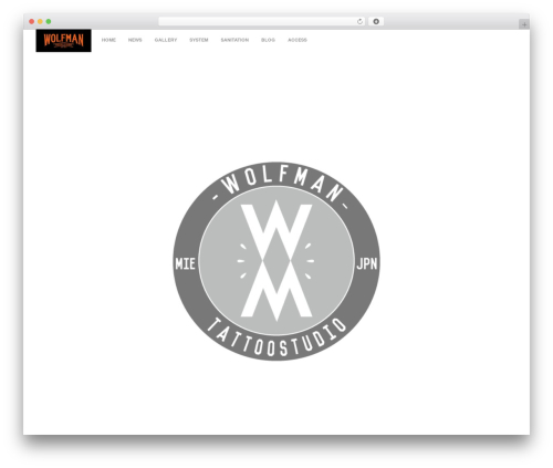 WordPress theme Artemis - wolfman-tattoo.com