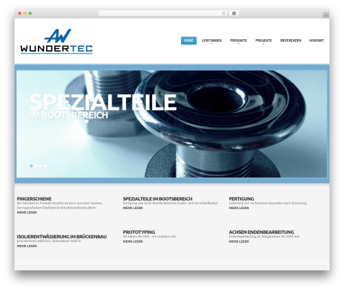 WordPress theme cherry - wundertec.at