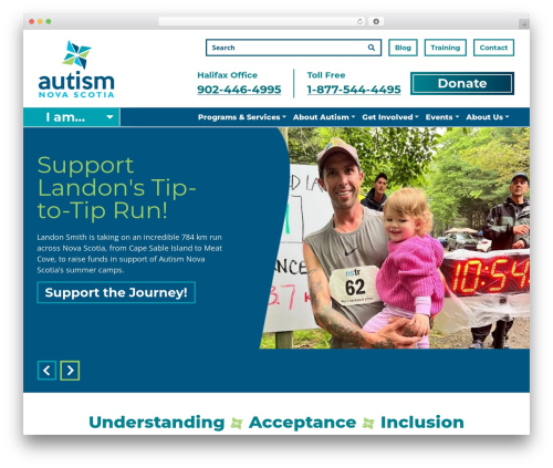 WordPress theme NovaStream Theme - autismnovascotia.ca