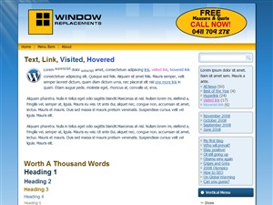 WordPress website theme Window2 by Web Wild Consulting