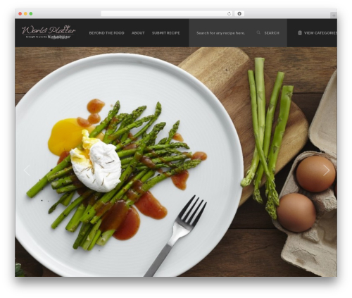 WorldPlatter food WordPress theme - worldplatter.com