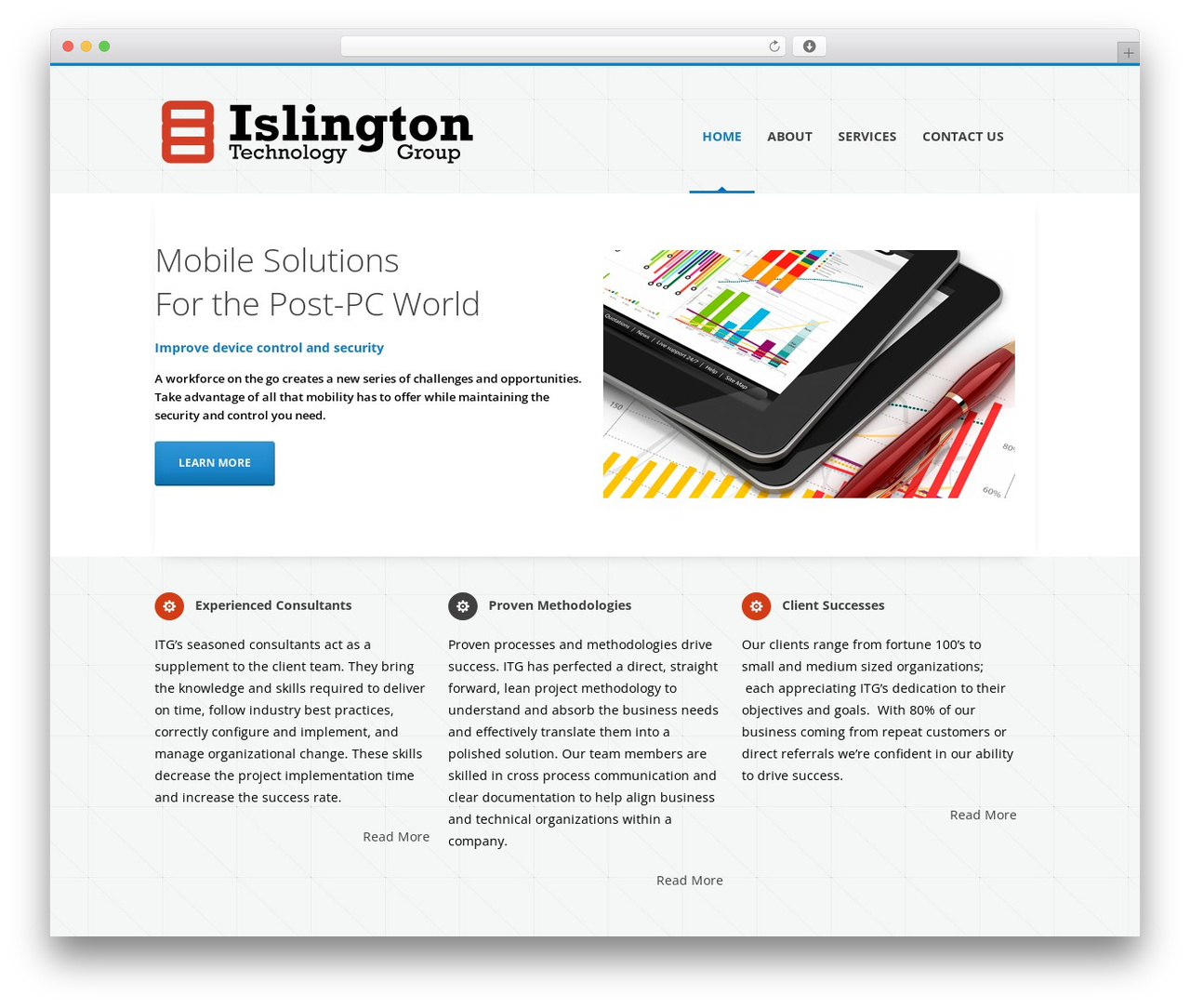 Dare WordPress theme - islingtontechnology.com
